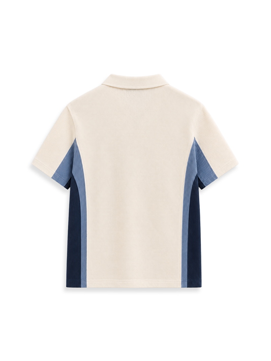 Origin Polo 03 - Cream/Blue