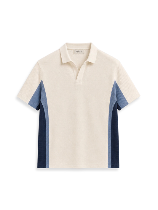 Origin Polo 03 - Cream/Blue